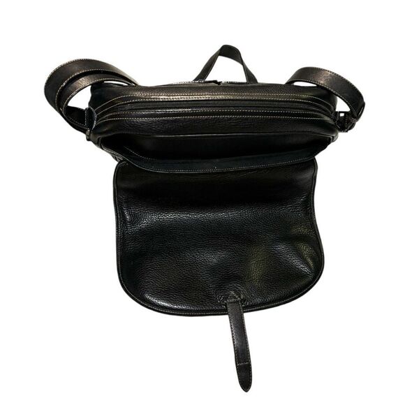 GUCCI Vintage Dark Navy Blue Leather Messenger Bag - Picture 8 of 16